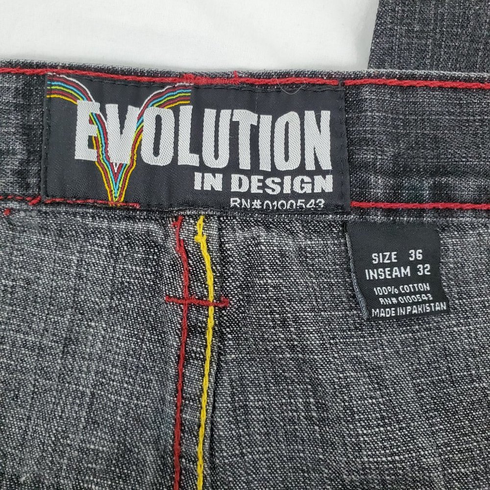 Evolution In Design Relaxed Blue Jeans Mens 36x32 - Picture 13 of 14